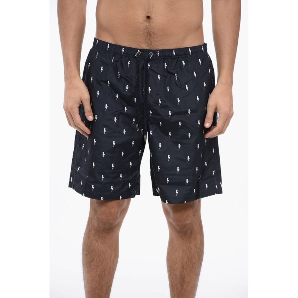 Nylon Boxer MICRO BOLTS Swim Trunks - Picture 2 of 5